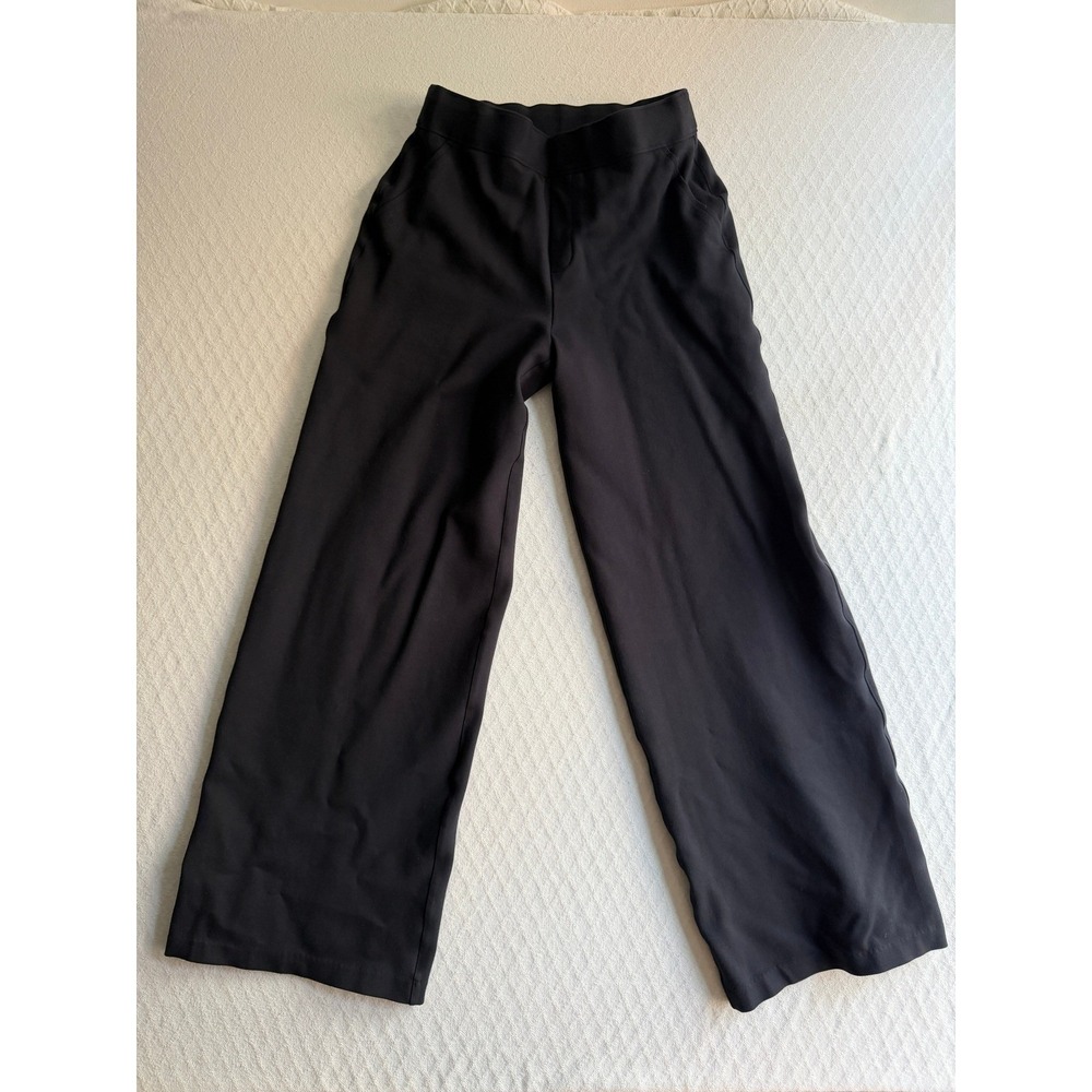 Spanx Wide Leg Black Ponte Perfect Pant PerfectFit Career Chic Small